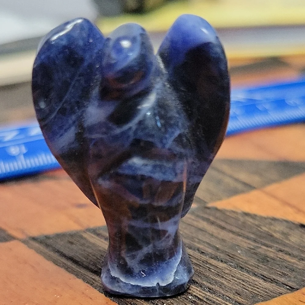 Blue Sodalite Angel Crystal - Picture 2 of 6